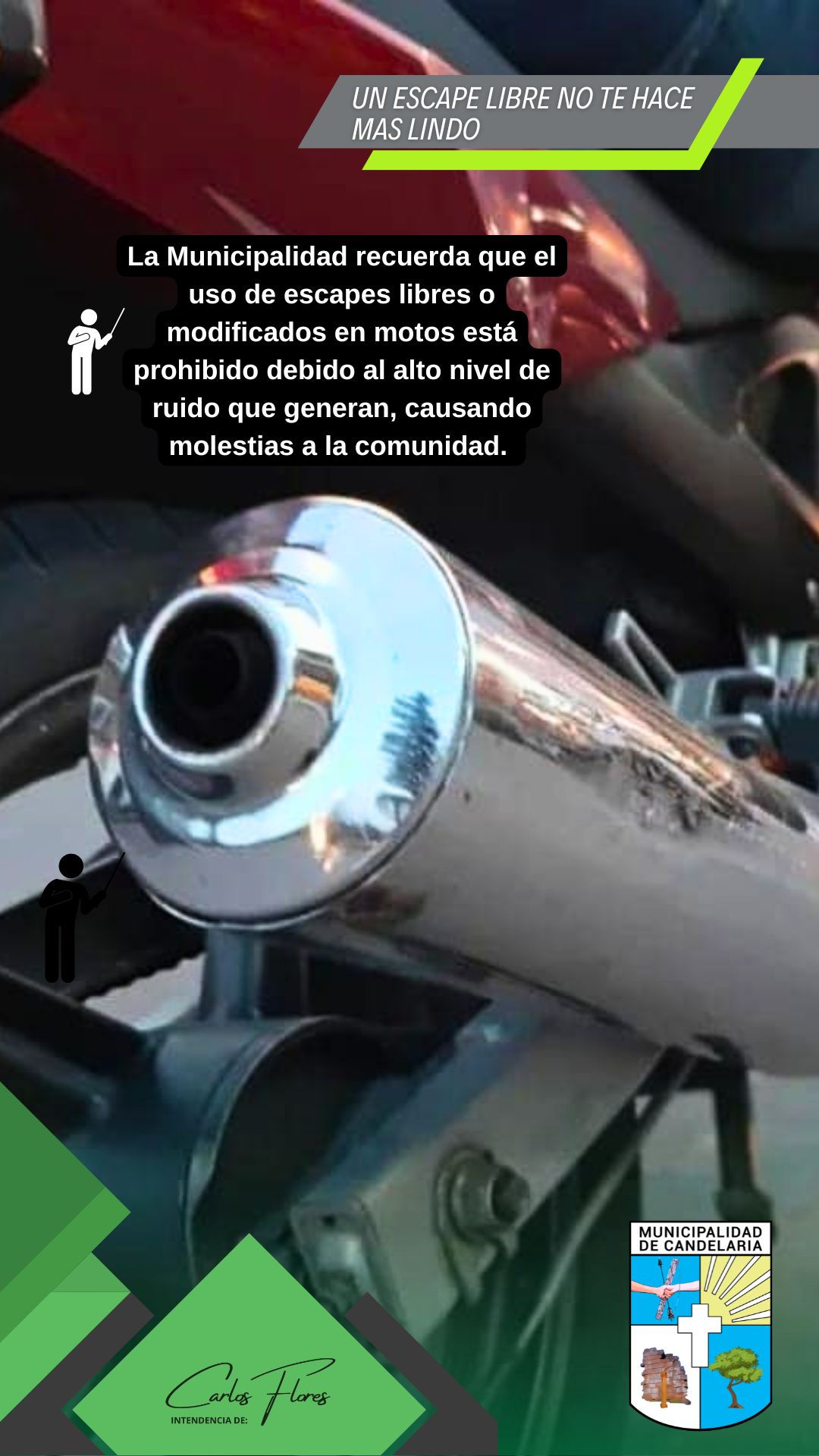 Aviso sobre escapes libres